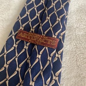 Museum Artifacts - 100% Silk Bones Pattern Tie